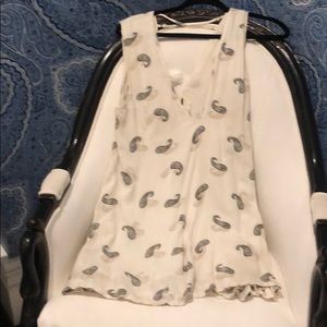 Free People XS creme mini dress